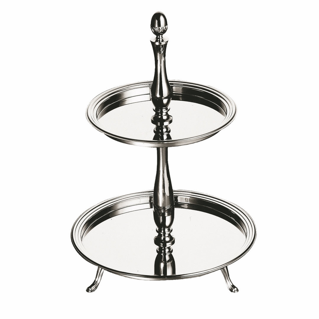 Round Fruit Holder, 2 Layers; H: 19-5/8", D: 10-5/8", 13-3/4"