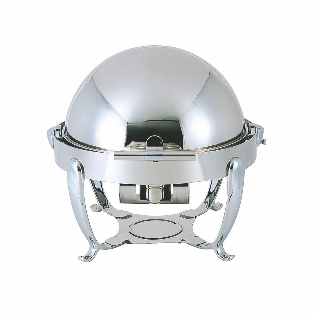 Round Chafing Dish With 180 Degree Revolving Cover; H: 18-1/8", D: 15-3/4" Gal: 1-1/4"