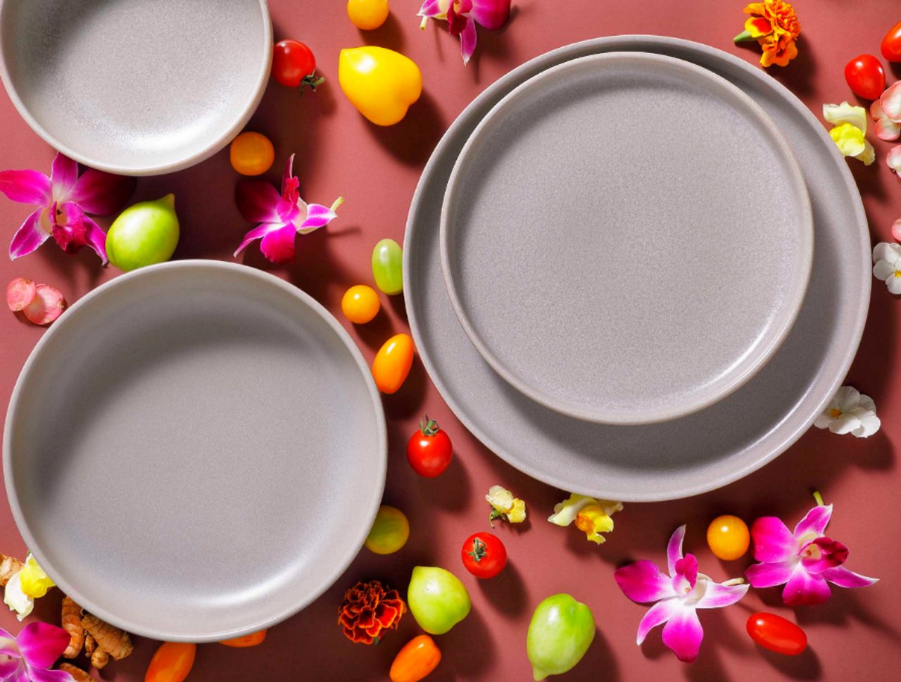 Palmer Bord Sandy Loam 22 cm Stoneware Grijs