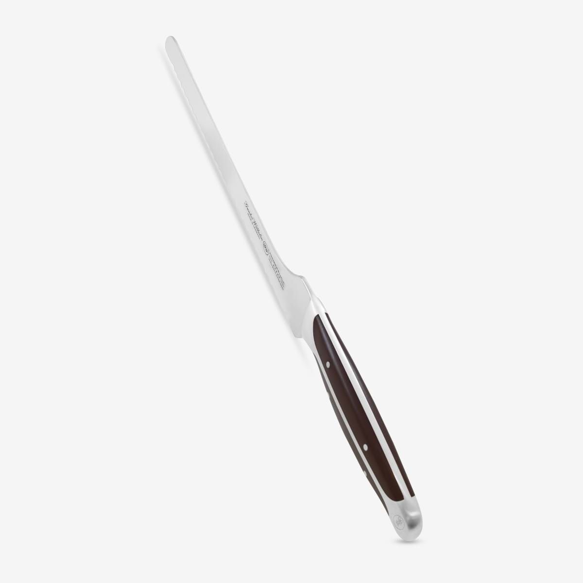 Gunter Wilhelm Thunder Offset Bread Knife, 10 Inch | Dark Brown ABS Handle SKU: 30-318-1510
