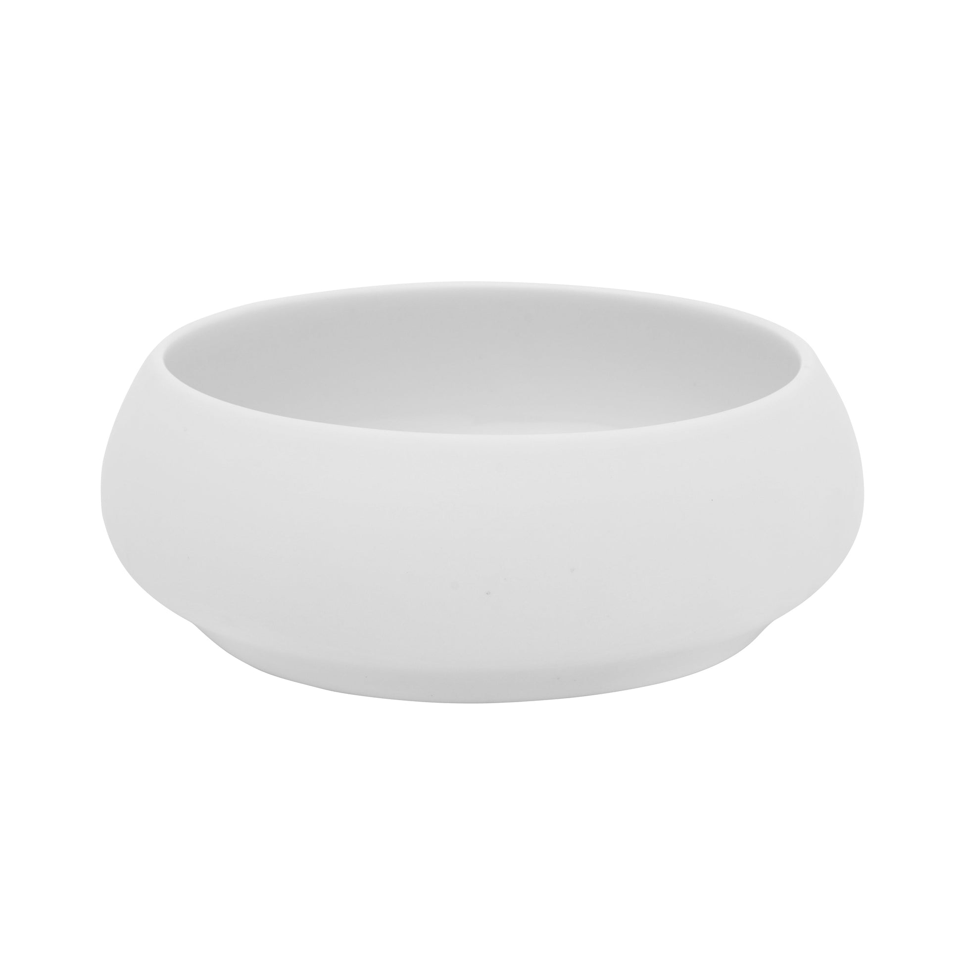 Round Casserole Plate, Deep 7" - 47oz - Sandy/ Satin White 6" 7/8