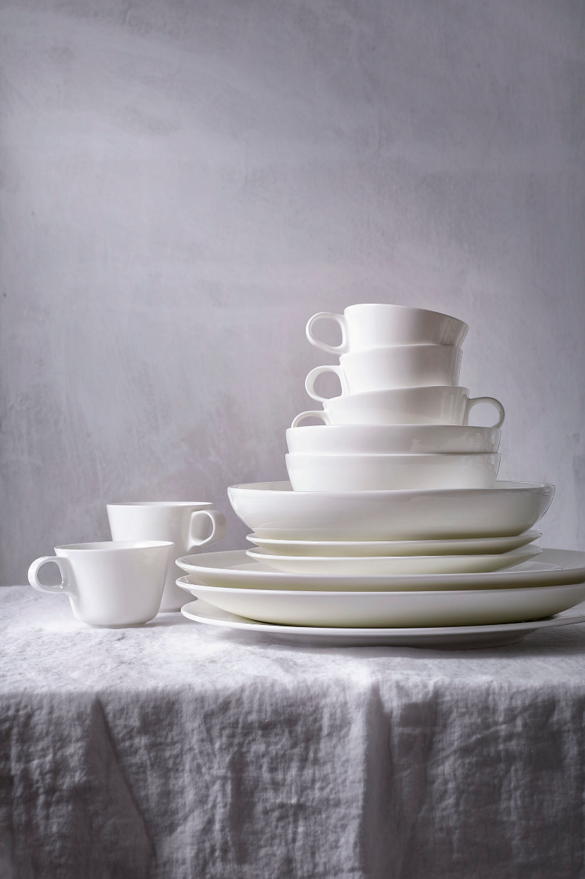 Maastricht Porselein Bowl Blanc De Blancs 23.5 cm 1 liter Offwhite