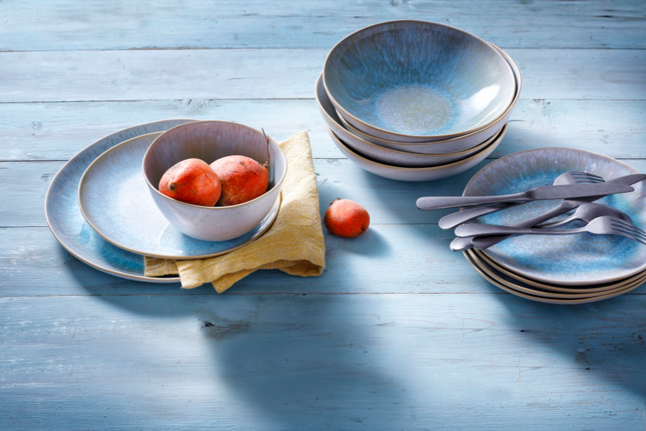 Palmer plate deep Light Blue Sea 22 cm Stoneware Blue