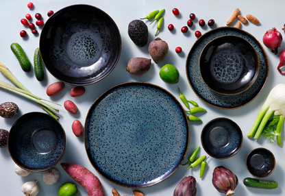 Palmer plate Eccentric 28 cm Stoneware Blue