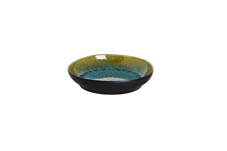 palmer-bord-diep-lotus-21-cm-turquoise-zwart-stoneware-1-stuk_