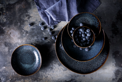 Palmer Schaal Eccentric 7.5 cm 10 cl Stoneware Blauw