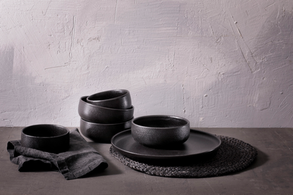 Maastricht Porselein Schaal Universe 11.5 cm 20 cl Zwart