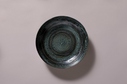 Palmer Bord diep coupe Metallic 22 cm Stoneware Zilver