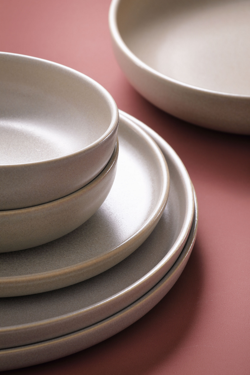 Palmer Schaal Sandy Loam 16 cm 50 cl Stoneware Grijs