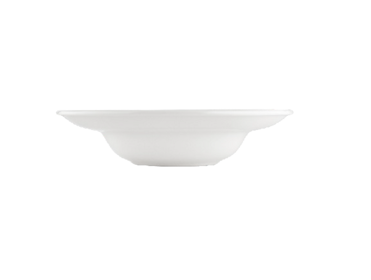 By Bone Bord diep Helix White 27 cm Porselein Wit