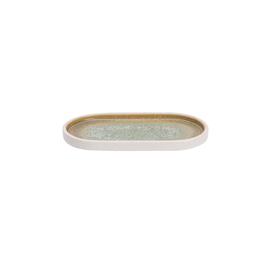 Palmer plate Coco 20.5 x 11.5 cm Porcelain Green