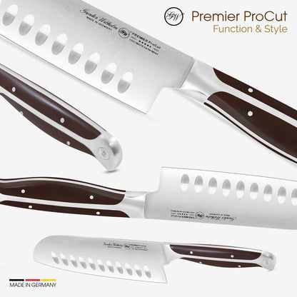 Ніж Gunter Wilhelm Thunder Santoku, 5 дюймів | Ручка з темно-коричневого ABS-пластику Артикул: 30-317-0405 