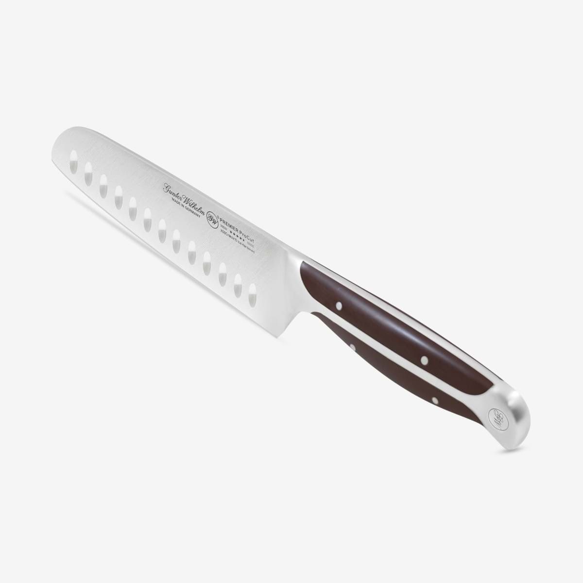 Ніж Gunter Wilhelm Thunder Santoku, 7 дюймів | Ручка з темно-коричневого ABS-пластику Артикул: 30-315-0407 