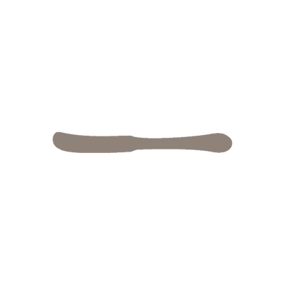 Butter Knife | Solid Handle | Mirror Finish: 3866 