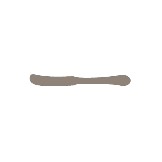 Butter Knife Solid Handle | Mirror Finish: 5866 