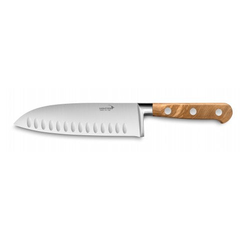 КОВАНИЙ НІЖ SABATIER DEG SANTOKU 18 СМ, оливкове дерево